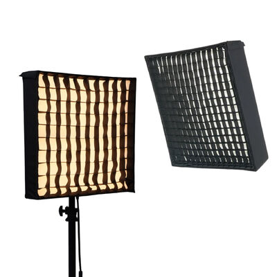 Portable Roll-up LED Light Adjustable Color Temperature 3200K-5600K Remote Control 200W Grid Softbox for Photography Live поставщик