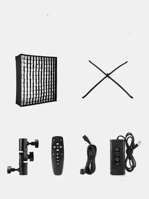 Portable Roll-up LED Light Adjustable Color Temperature 3200K-5600K Remote Control 200W Grid Softbox for Photography Live поставщик